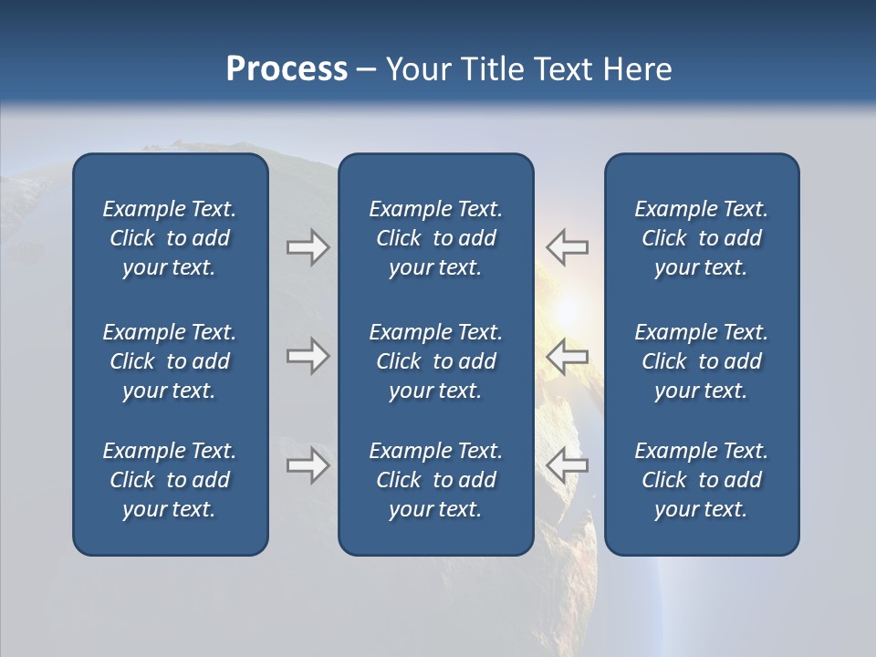 Ocean Sunrise Mediterranean PowerPoint Template