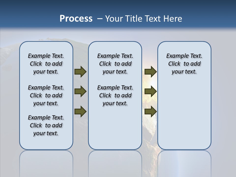 Ocean Sunrise Mediterranean PowerPoint Template
