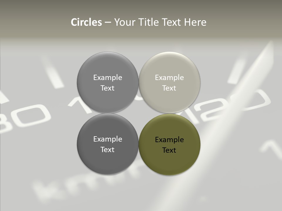 Fuel Giving Speedometer PowerPoint Template