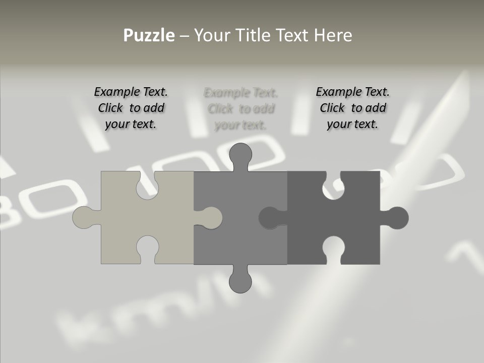 Fuel Giving Speedometer PowerPoint Template