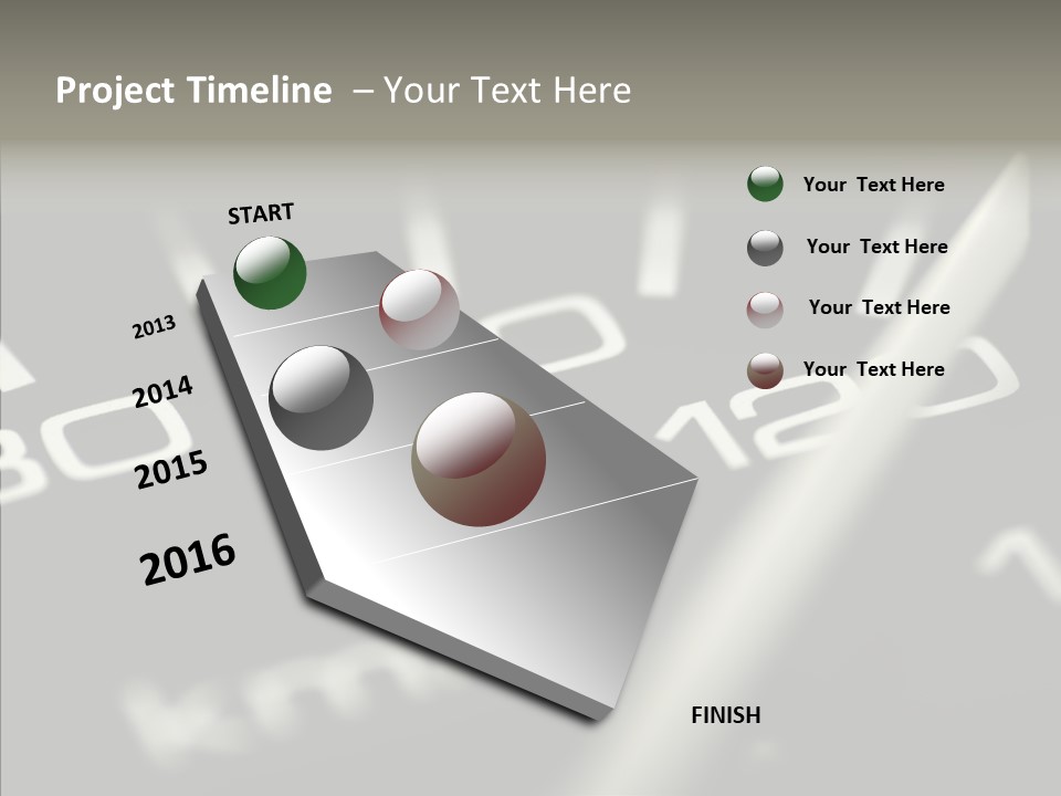 Fuel Giving Speedometer PowerPoint Template