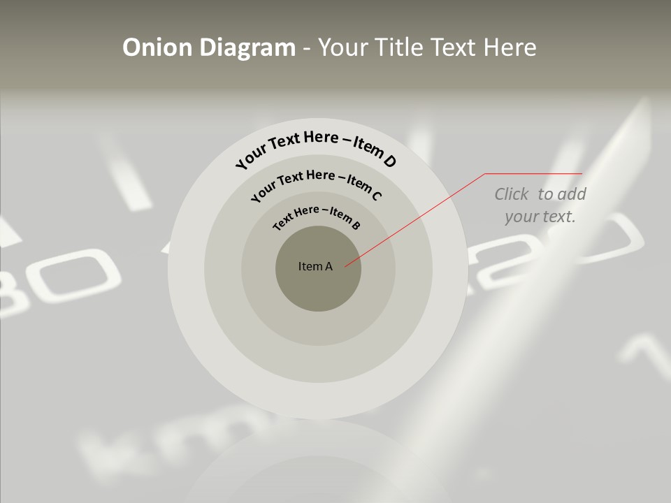 Fuel Giving Speedometer PowerPoint Template