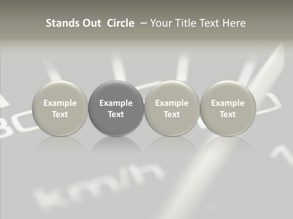 Fuel Giving Speedometer PowerPoint Template