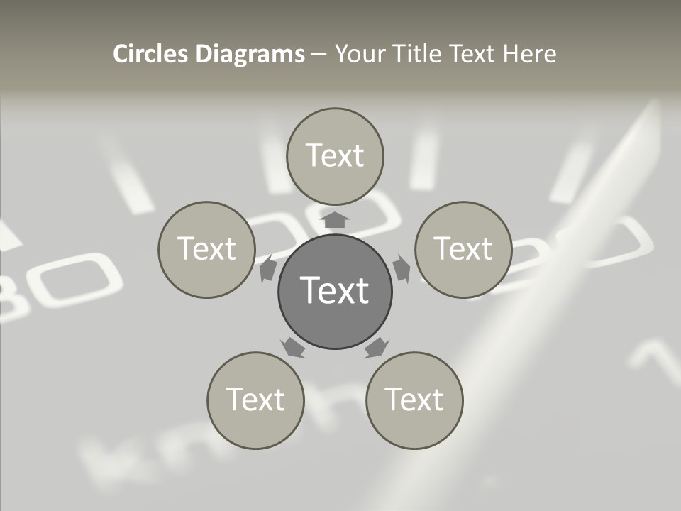 Fuel Giving Speedometer PowerPoint Template
