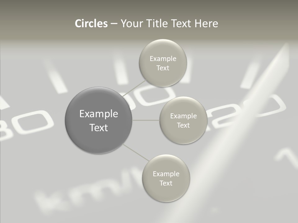 Fuel Giving Speedometer PowerPoint Template