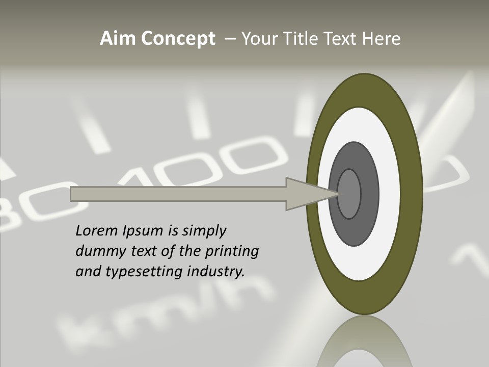 Fuel Giving Speedometer PowerPoint Template