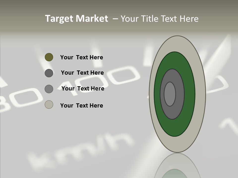 Fuel Giving Speedometer PowerPoint Template