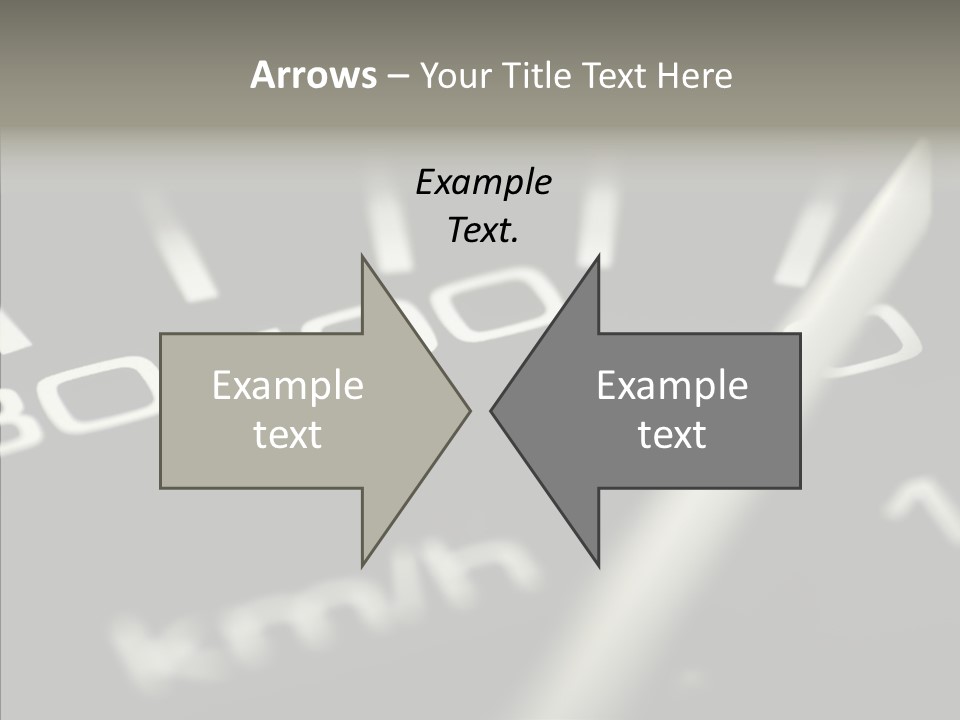 Fuel Giving Speedometer PowerPoint Template