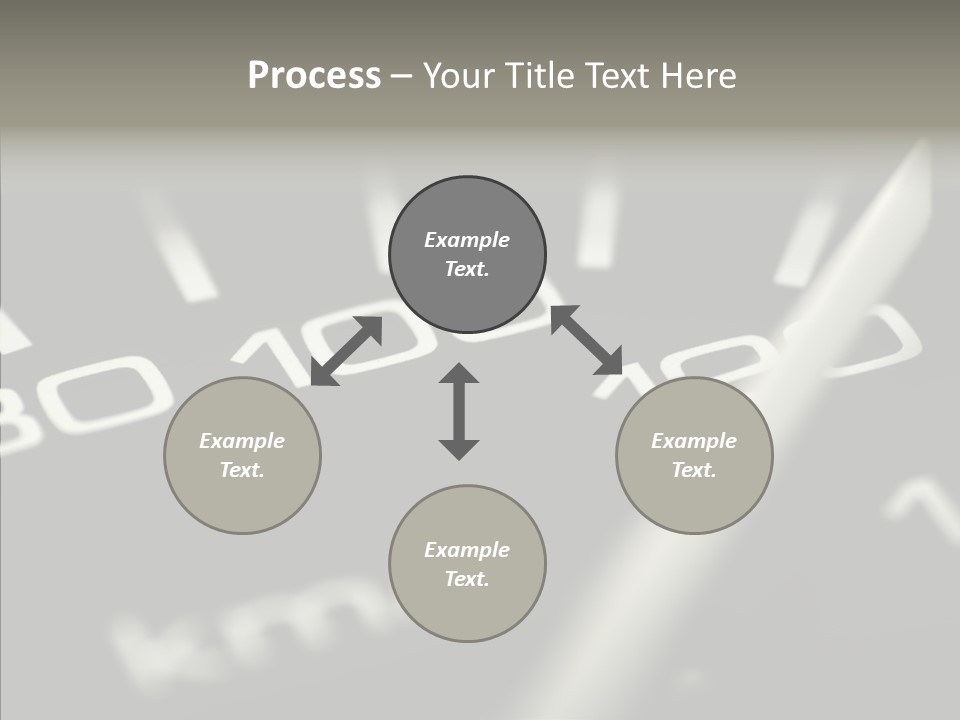 Fuel Giving Speedometer PowerPoint Template