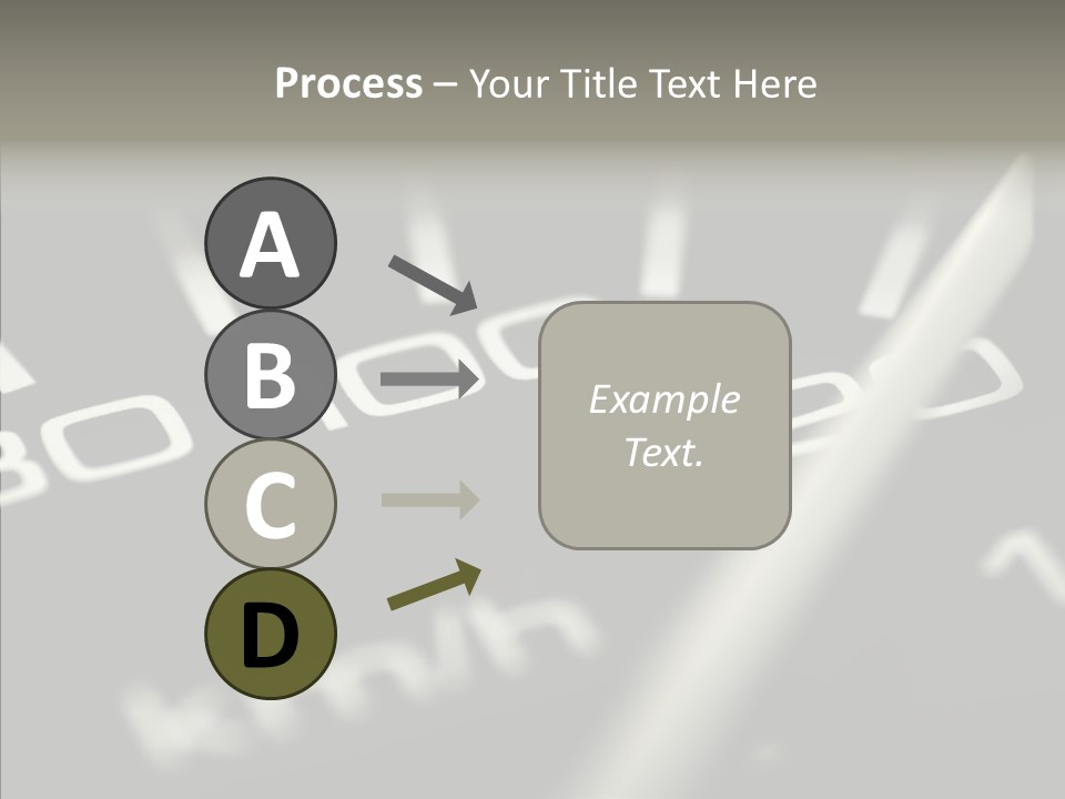 Fuel Giving Speedometer PowerPoint Template