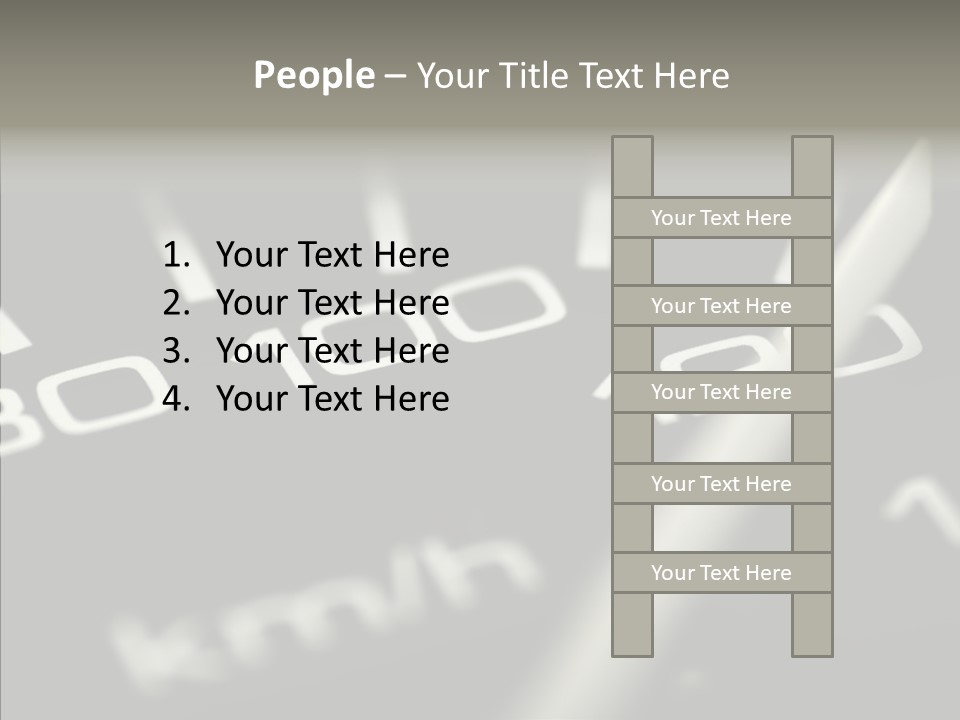 Fuel Giving Speedometer PowerPoint Template