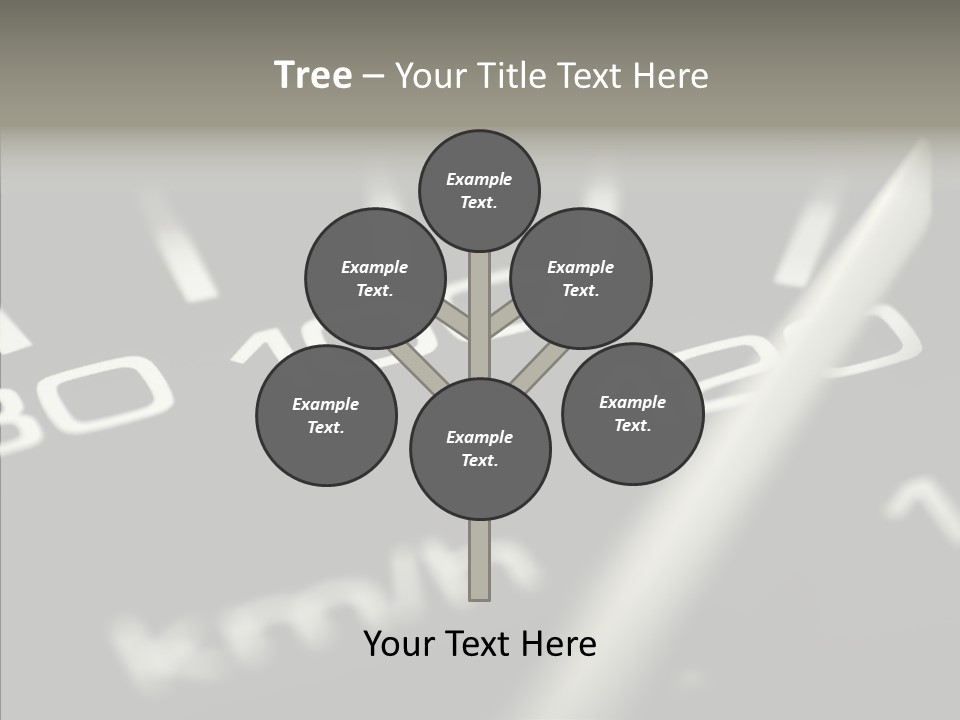 Fuel Giving Speedometer PowerPoint Template
