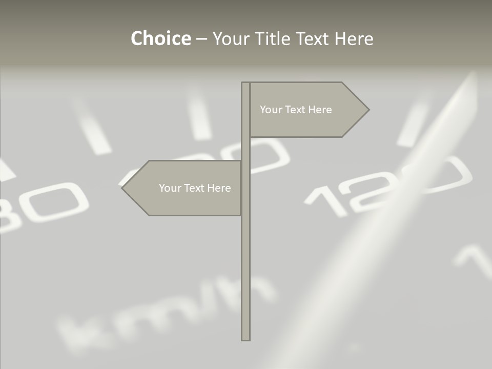 Fuel Giving Speedometer PowerPoint Template