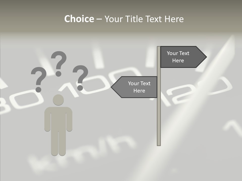 Fuel Giving Speedometer PowerPoint Template