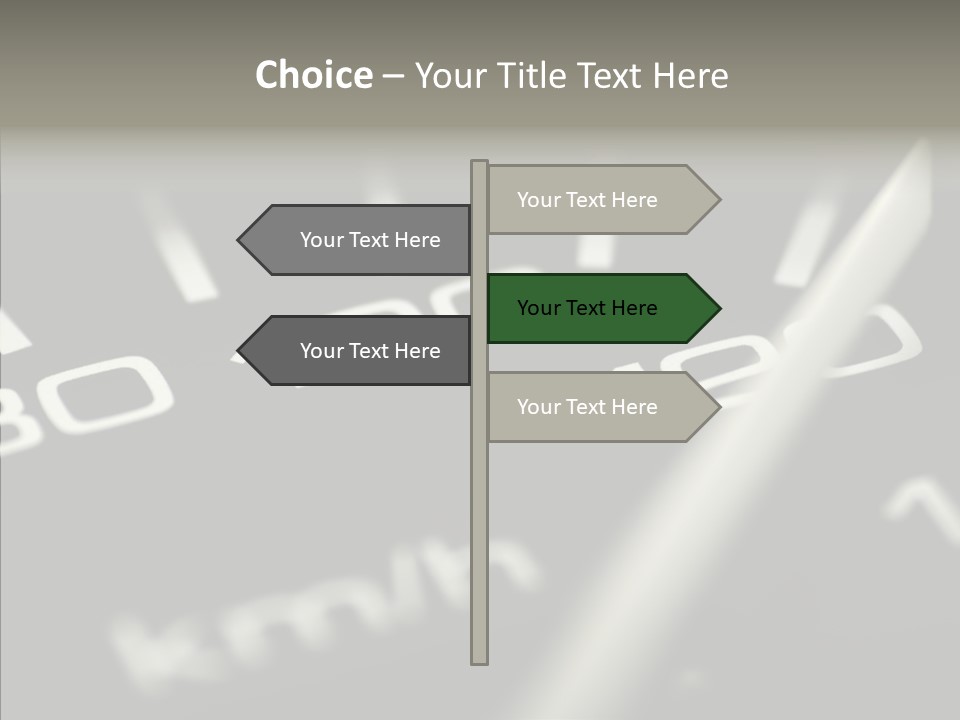 Fuel Giving Speedometer PowerPoint Template
