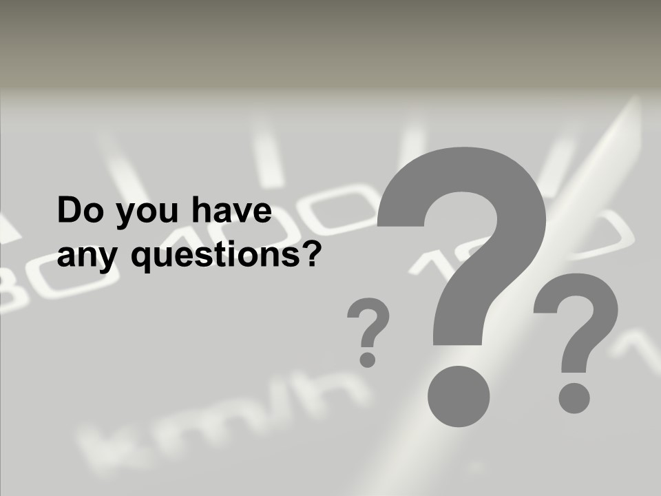 Fuel Giving Speedometer PowerPoint Template