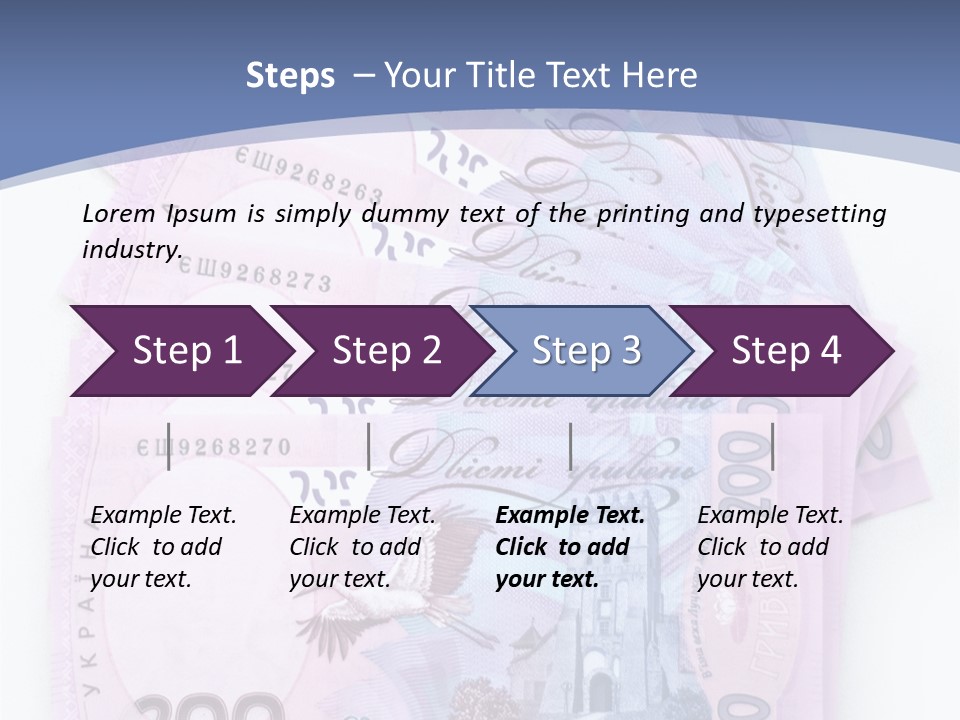 Two Hundred Cash Vacation PowerPoint Template