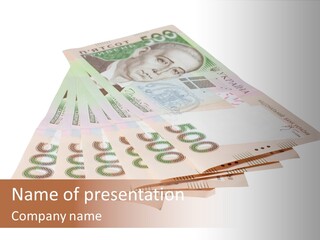 Grivna Economy Foreign PowerPoint Template