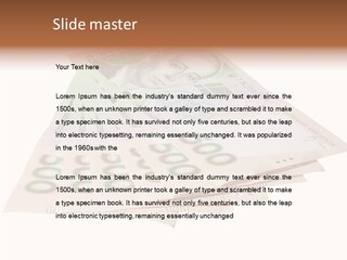 Grivna Economy Foreign PowerPoint Template