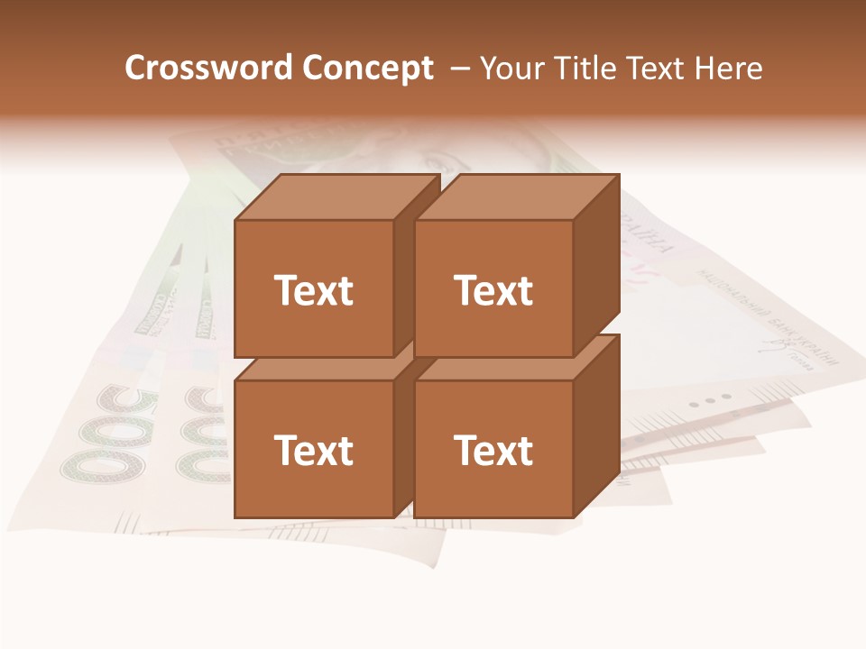 Grivna Economy Foreign PowerPoint Template