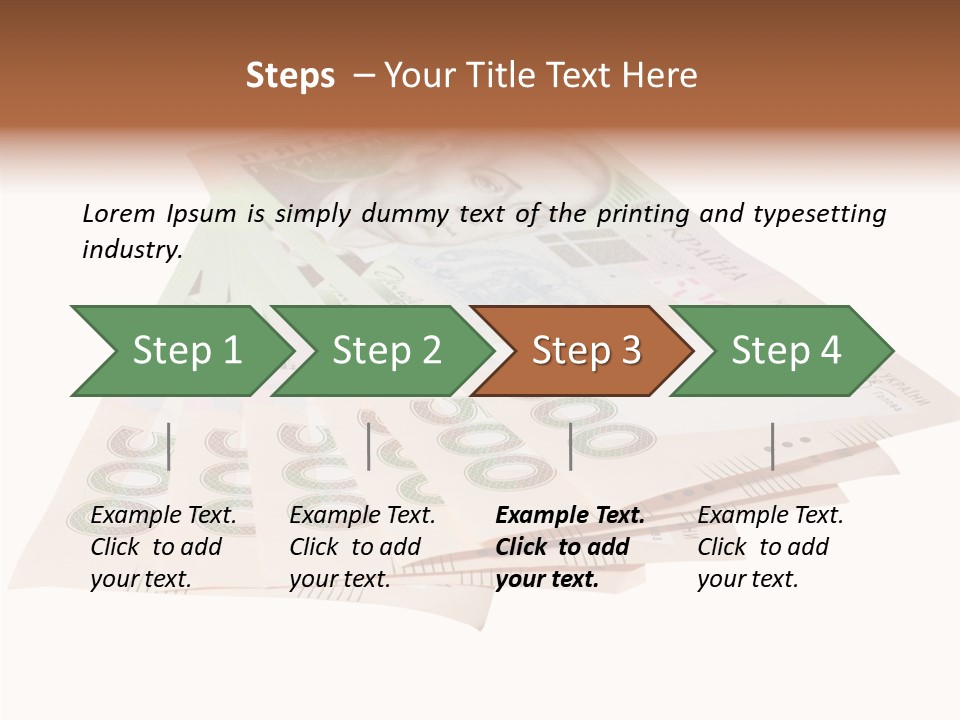 Grivna Economy Foreign PowerPoint Template