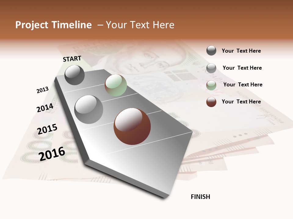 Grivna Economy Foreign PowerPoint Template