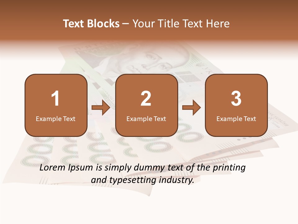 Grivna Economy Foreign PowerPoint Template