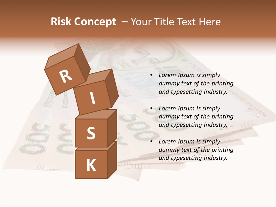 Grivna Economy Foreign PowerPoint Template