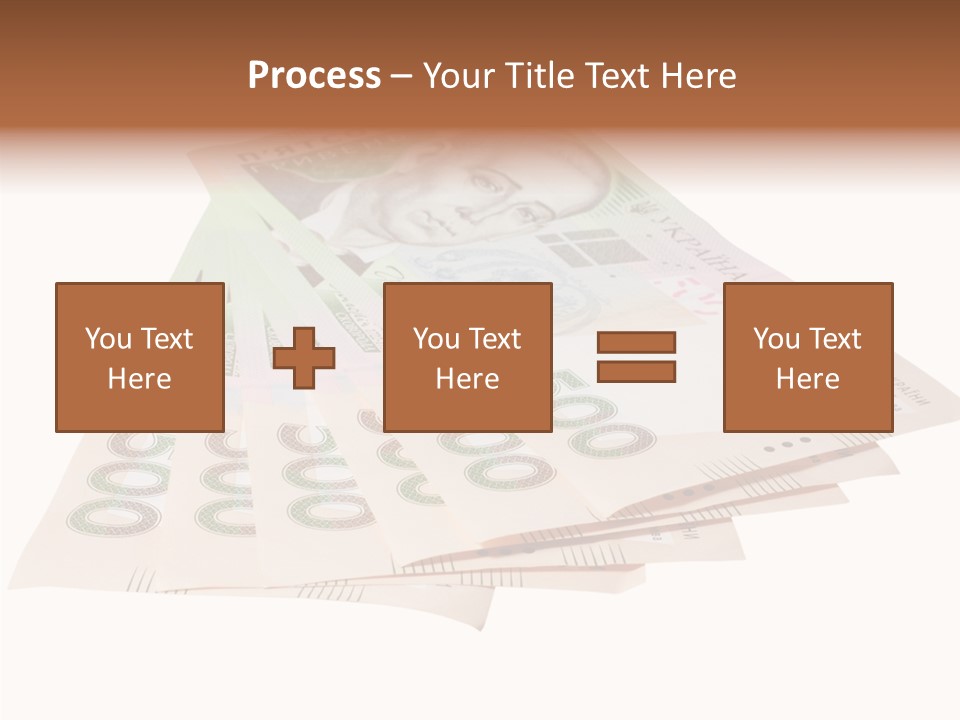 Grivna Economy Foreign PowerPoint Template