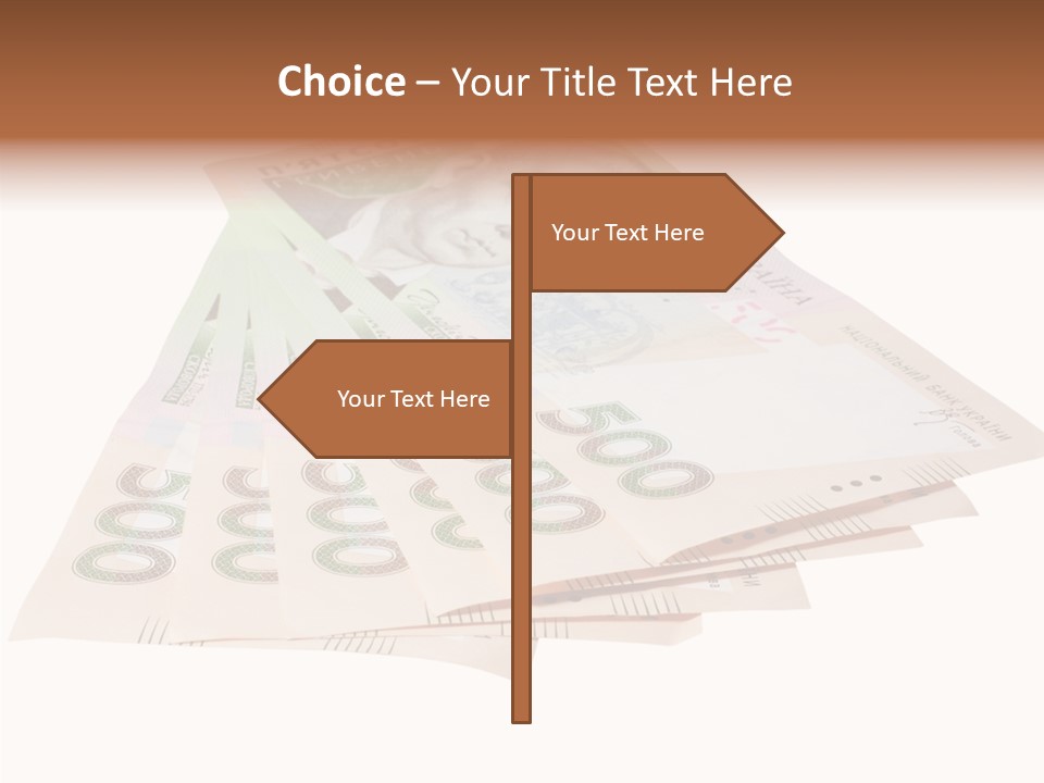 Grivna Economy Foreign PowerPoint Template