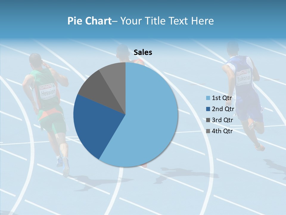 Cheerful Man Desk PowerPoint Template