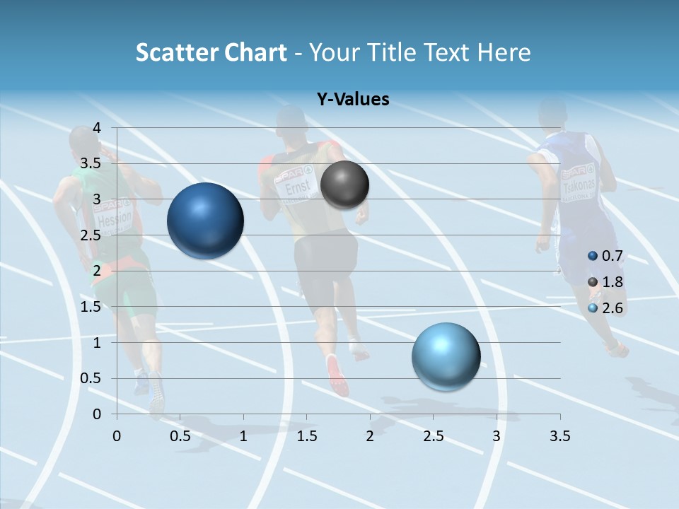 Cheerful Man Desk PowerPoint Template