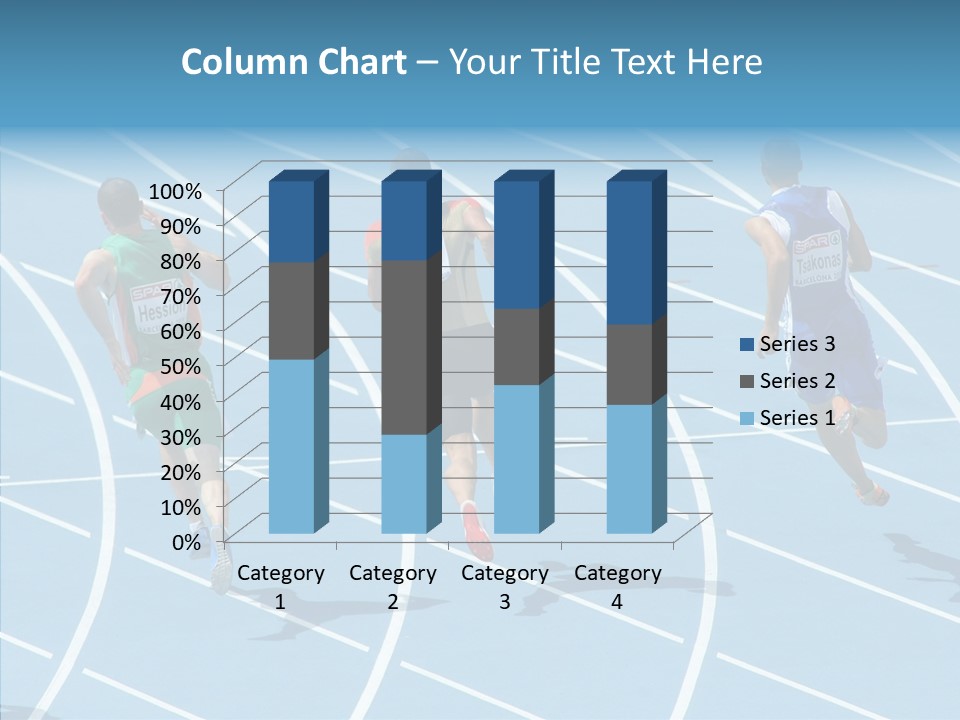 Cheerful Man Desk PowerPoint Template