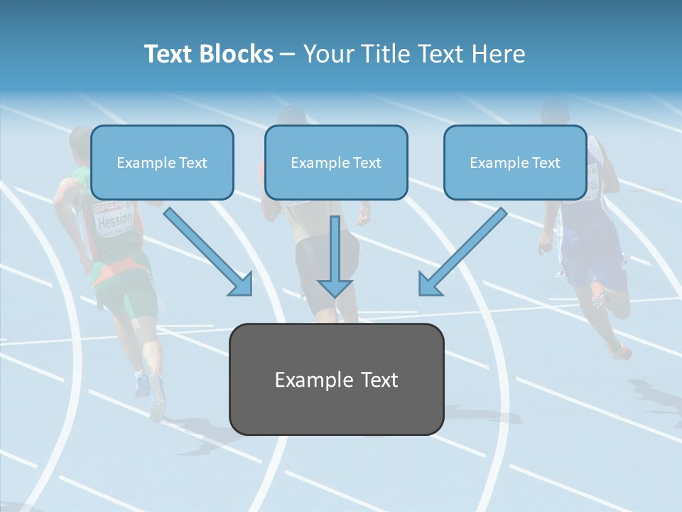 Cheerful Man Desk PowerPoint Template