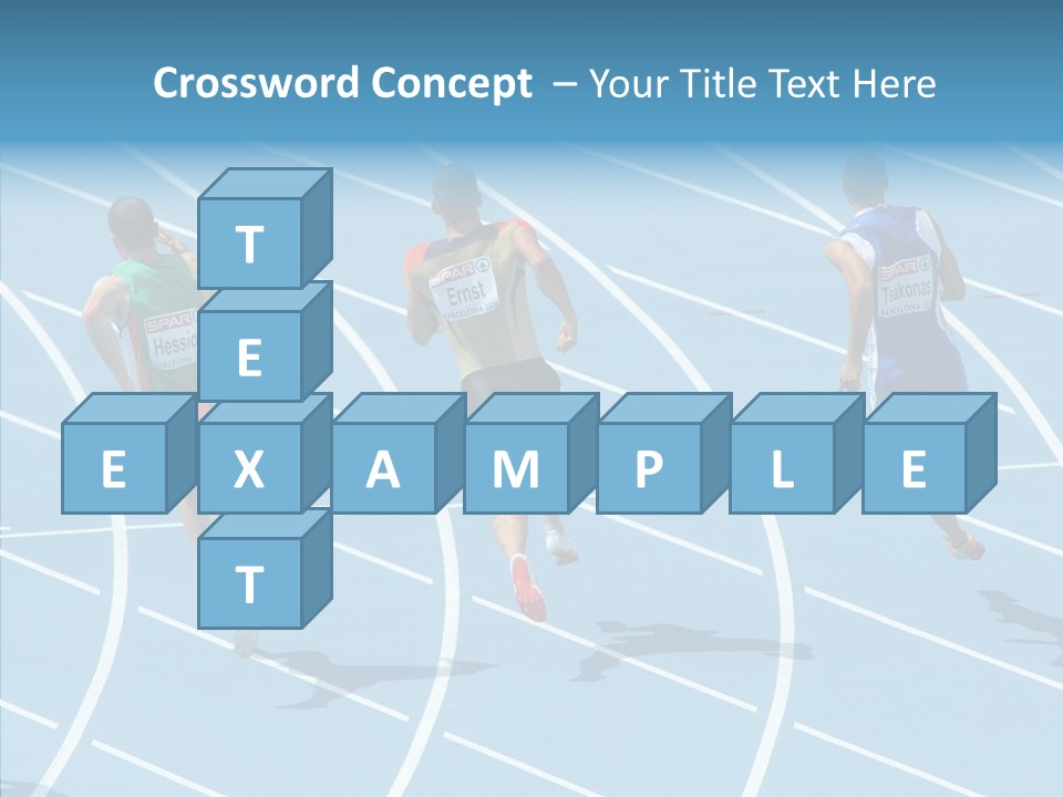 Cheerful Man Desk PowerPoint Template