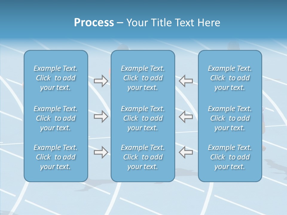 Cheerful Man Desk PowerPoint Template