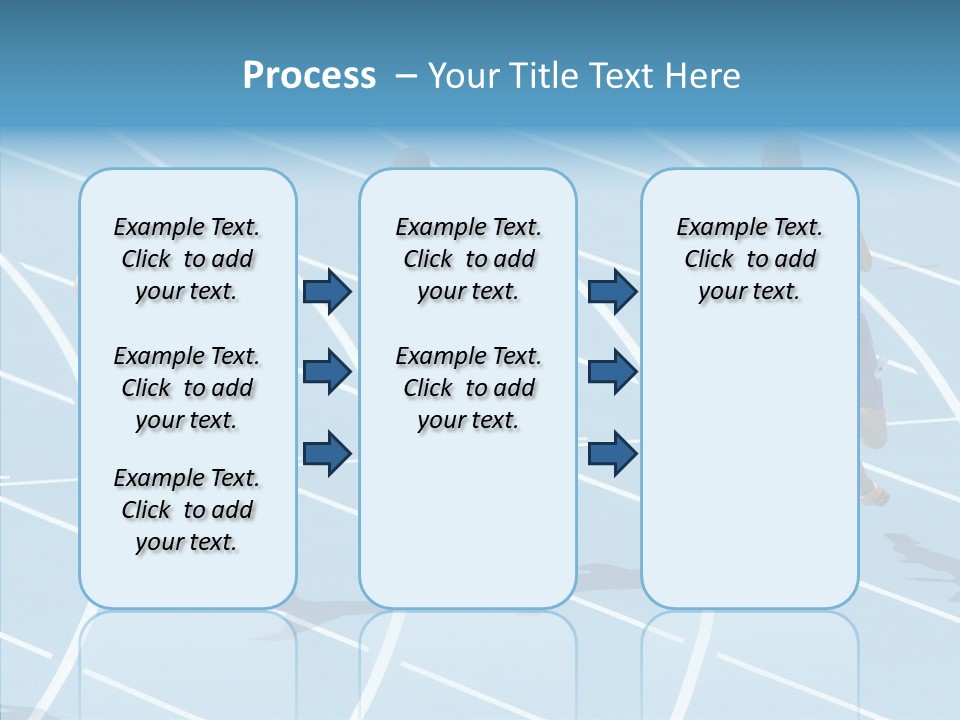 Cheerful Man Desk PowerPoint Template