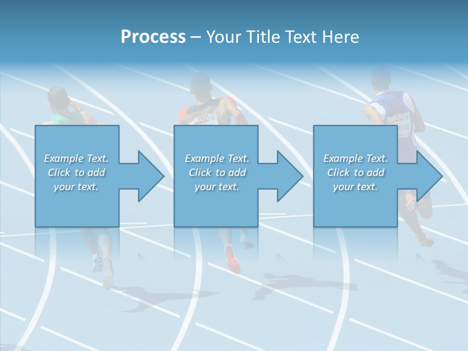 Cheerful Man Desk PowerPoint Template