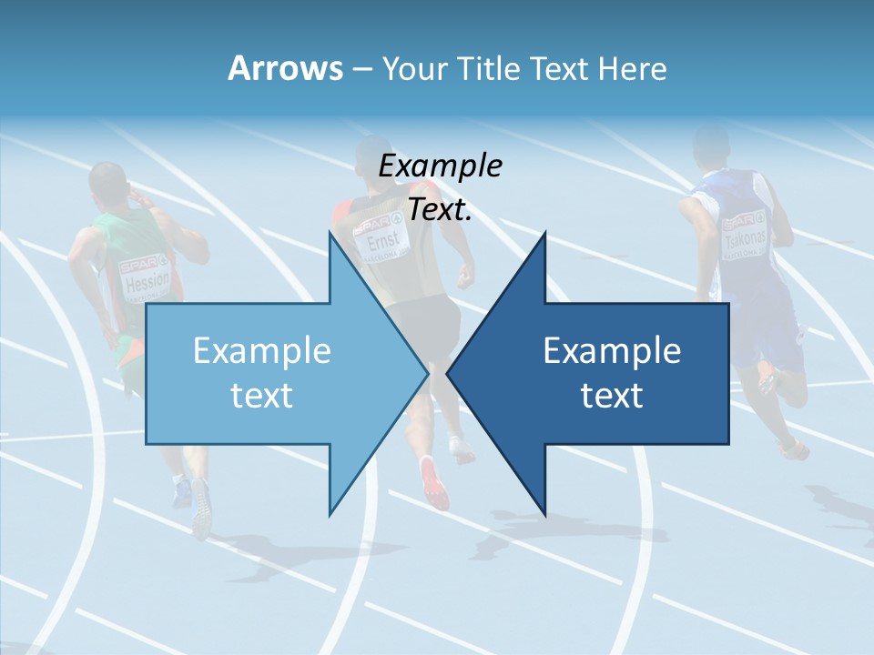 Cheerful Man Desk PowerPoint Template