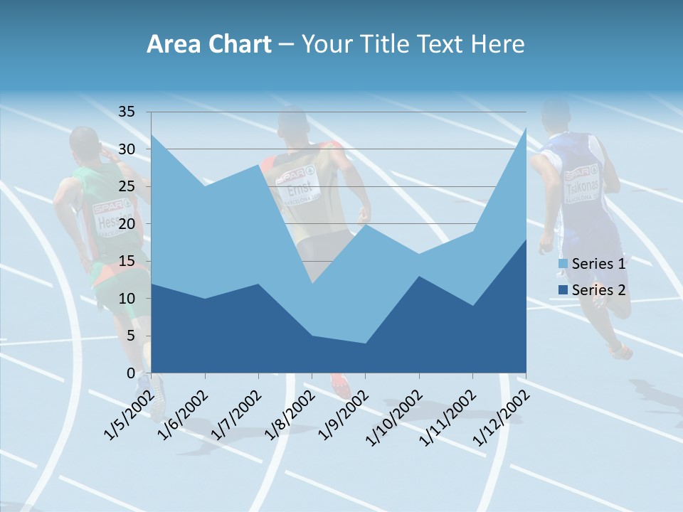 Cheerful Man Desk PowerPoint Template