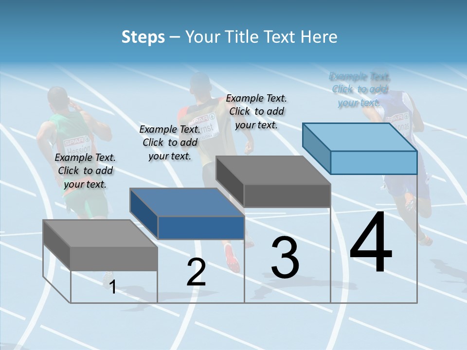 Cheerful Man Desk PowerPoint Template