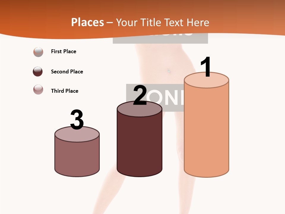 Belly Woman Navel PowerPoint Template