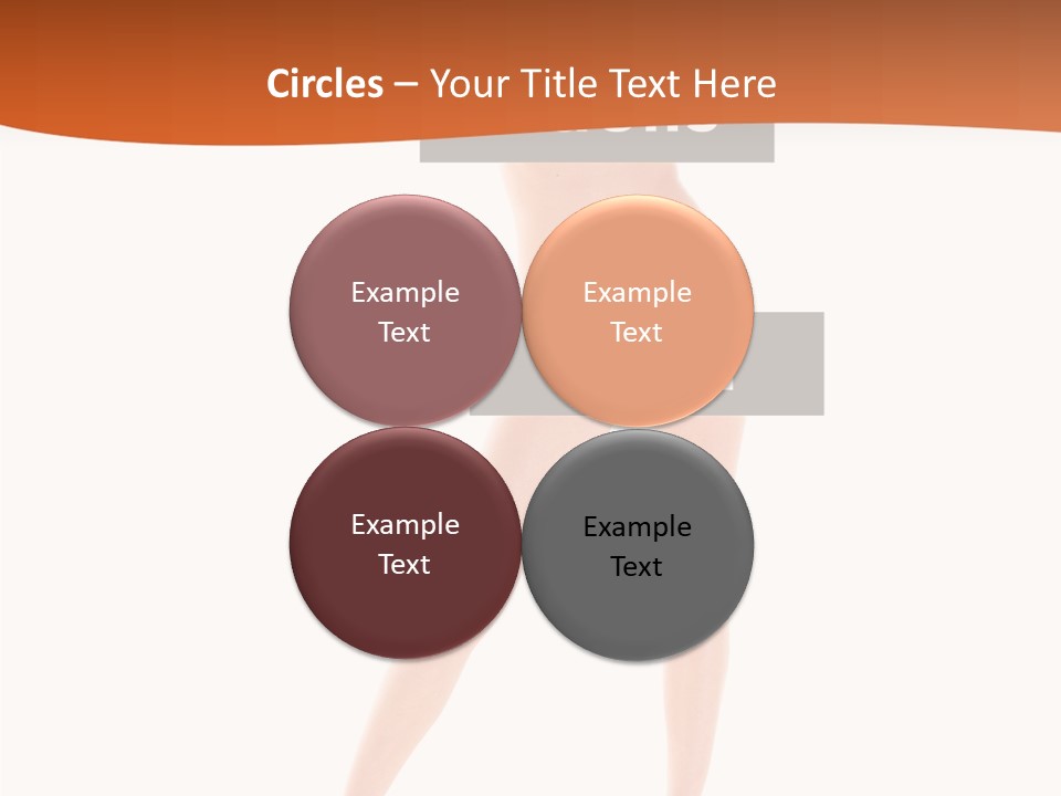 Belly Woman Navel PowerPoint Template