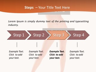 Belly Woman Navel PowerPoint Template