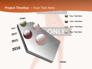 Belly Woman Navel PowerPoint Template