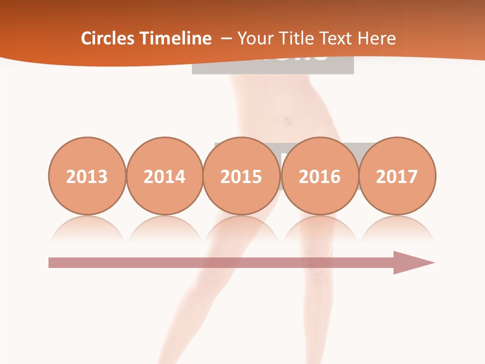 Belly Woman Navel PowerPoint Template