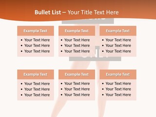 Belly Woman Navel PowerPoint Template
