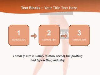 Belly Woman Navel PowerPoint Template