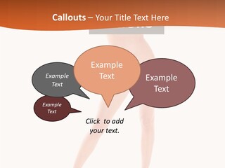 Belly Woman Navel PowerPoint Template