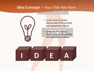 Belly Woman Navel PowerPoint Template
